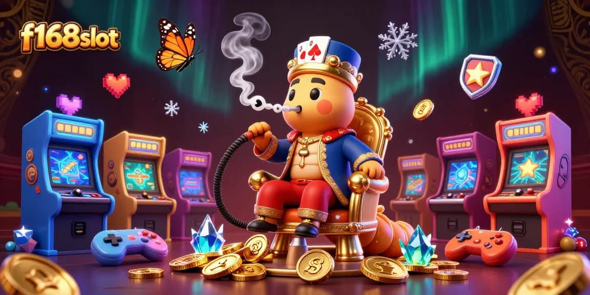 Experience thrilling gameplay at f168slot with vibrant animated scenes and casino elements.