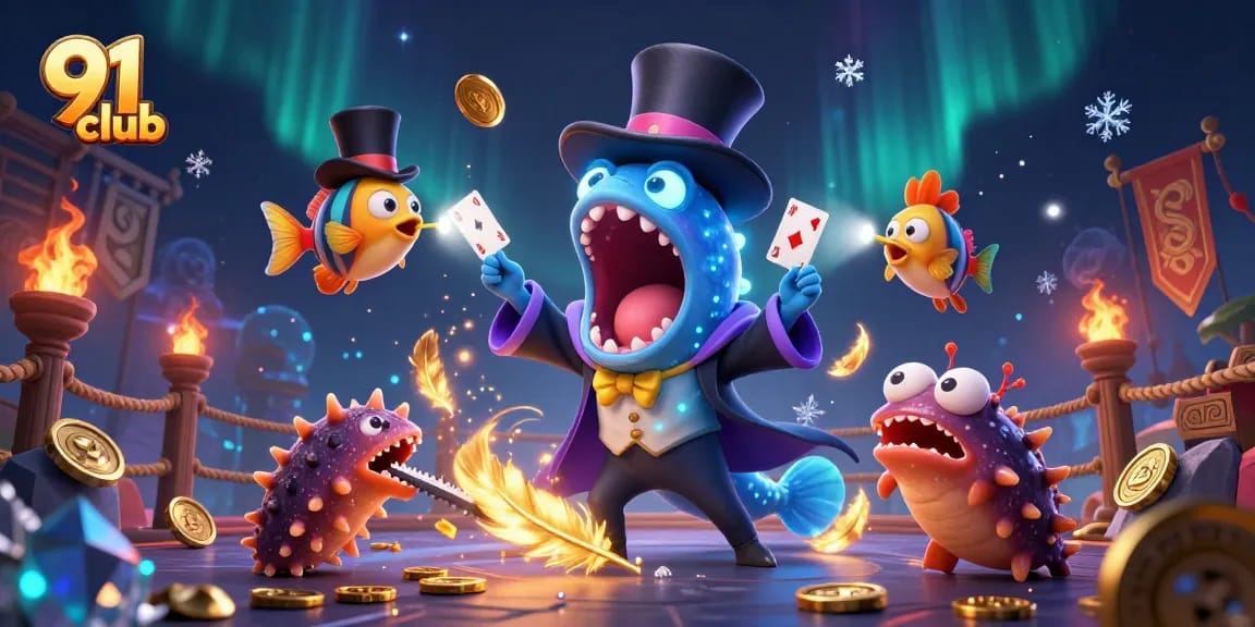Engage in thrilling gameplay at 91 club with vibrant colors and exciting casino elements.