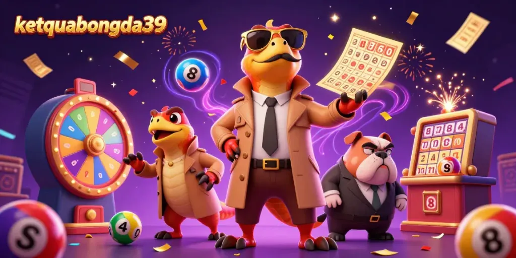 Experience thrilling casino excitement at ketquabongda39 with cartoon raptors in a playful VIP scene.