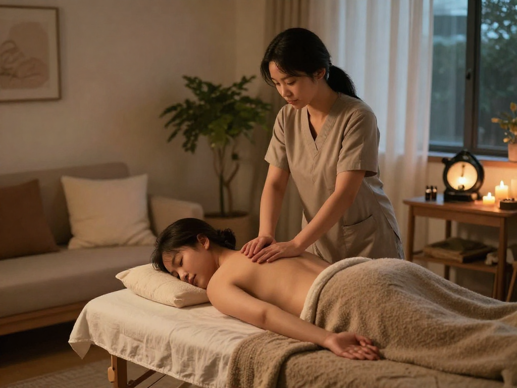 Experience 천호출장마사지 in a calming home setting with cozy details.