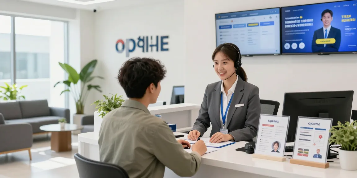 Engaging customer service experience at an op사이트 with friendly staff and welcoming atmosphere.